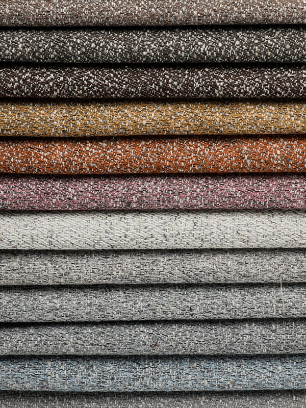 Polyesterová a plátěná látka pro pohovku