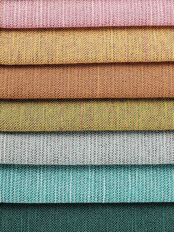 Polyesterová a plátěná látka pro pohovku